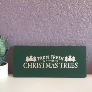 Farm Fresh Christmas Trees Sign by Apothecary Home